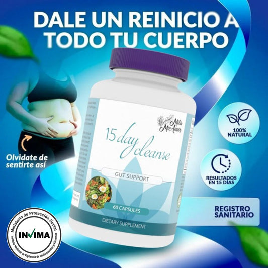 15 Day Cleanse - Détox Limpieza Estomacal Completa en 15 días