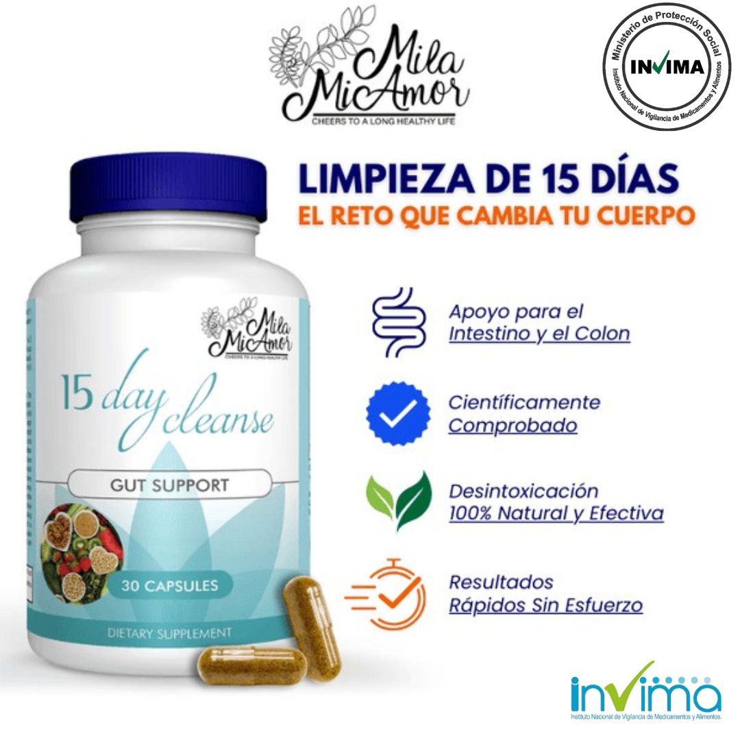 15 Day Cleanse - Détox Limpieza Estomacal Completa en 15 días