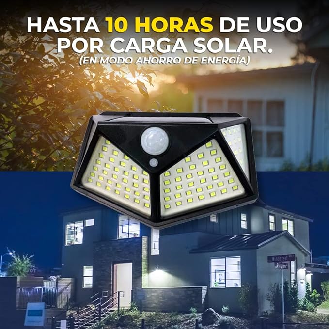 LAMPARA SOLAR LED PARA EXTERIORES